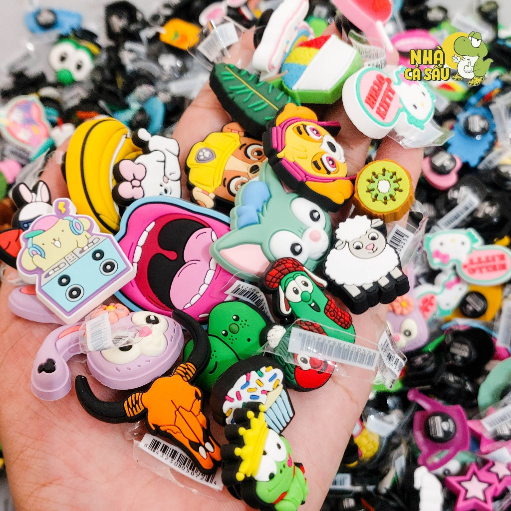 Jibbitz charm 3D xịn trang trí dép sục - Nhà Cá Sấu Đà Nẵng