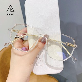 Needway Khung Kính Độc Đáo Tính Khí Kính Chống Ánh Sáng Xanh Kính Nữ Quang Thiểu Số Kính Trong Suốt Khung Kính Mắt Phụ Kiện / Nhiều Màu