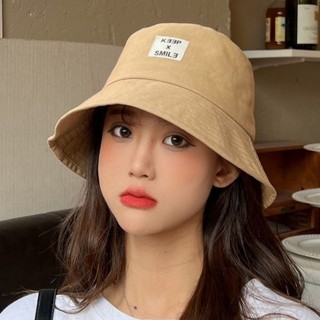 Mũ Mismemo Nữ Xuân Hè Phiên Bản Hàn Quốc Preppy Phong Cách Dây Chuyền Mặt Cười Vải Nhãn Xô Mũ Vành Lớn Ngoài Trời Mũ Chống Nắng Lưu Vực Mũ