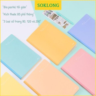 Vở 80/120/200 trang may dán gáy b5 giấy chấm dot klong, tập viết 100gsm tiện lợi