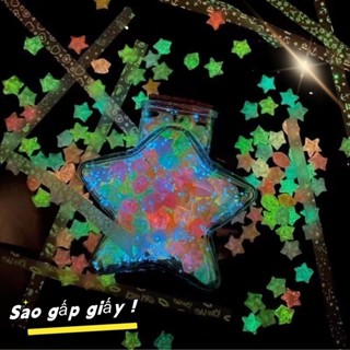 Ngôi Sao Dạ Quang Origami DIY Dạ Quang Giấy Handmade Origami Gấp Origami Bầu Trời Đầy Sao Ngôi Sao May Mắn Sáng Tạo Ngày Lễ Tình Nhân Ngày Phụ Nữ Quà Tặng Ngày Của Mẹ