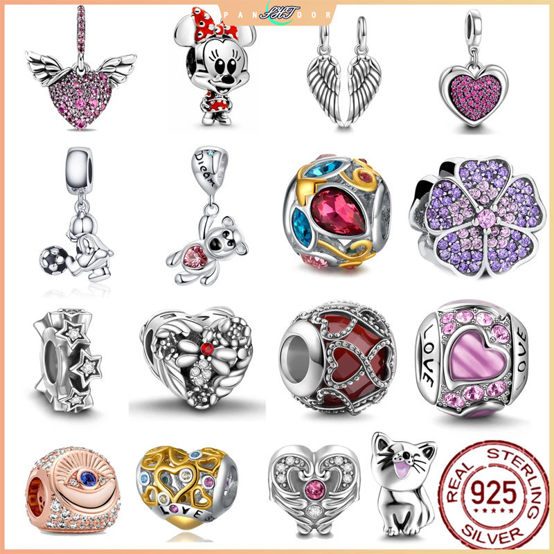 Nhẫn đeo tay gấu anh hùng bạc 925, bộ đồ Pandora, trang sức nữ