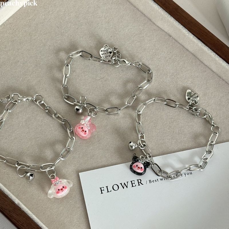 🍑peach🍑 Vòng đeo tay Sanrio trong suốt băng giá dễ thương