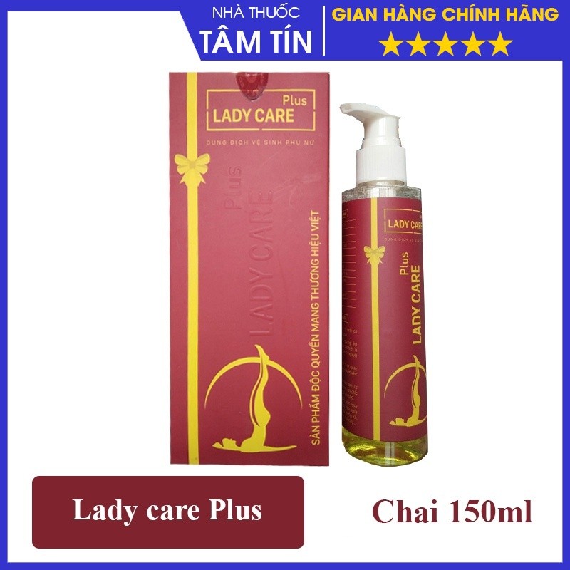 Dung Dịch Vệ Sinh Phụ Nữ Lady Care Plus - Hồng Se Khít, Ngăn Ngừa Viêm Nhiễm - Chai 150ml có vòi