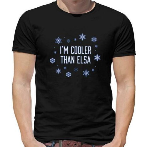 Áo thun I 'M Cooler Than Elsa - Âm nhạc - Phim - Anna - Let It Go - Olaf