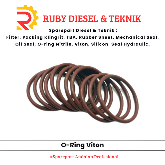 Oring Viton 3x34 - Vòng chữ O Độ dày 3 mm Id 34 mm - Oring 3 * 34