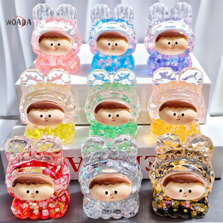 Woada Acrylic Dễ Thương Vào Dầu Sáng Tạo Cát lún Trang Trí Phát Sáng Trong Tối Nổ Flash Quicksand Chai Đồ Chơi Trang Trí VN