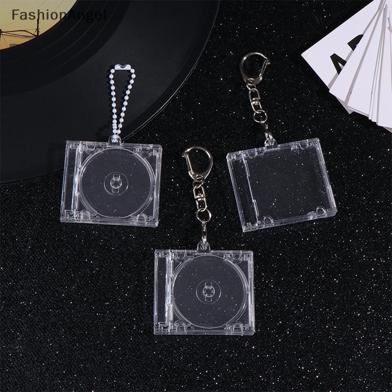 FashionAngel Ngoại Vi Kỷ Niệm Trống Album CD Case Móc Khóa CD Máy Nghe Nhạc CD Hình Chìa Khóa Mặt Dâ