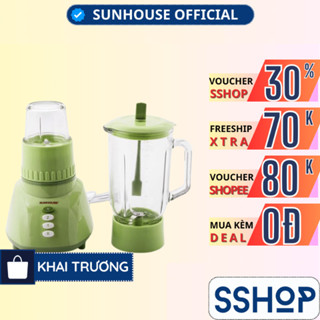 Máy xay sinh tố đa năng 350W Sunhouse, Chính hãng, 2 cối xay chịu lực SHD5112 - SSHOP MALL