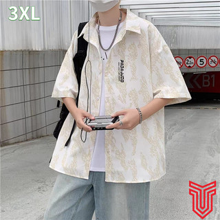 Áo sơ mi nam mùa hè mỏng lỏng hợp thời trang ngắn tay áo