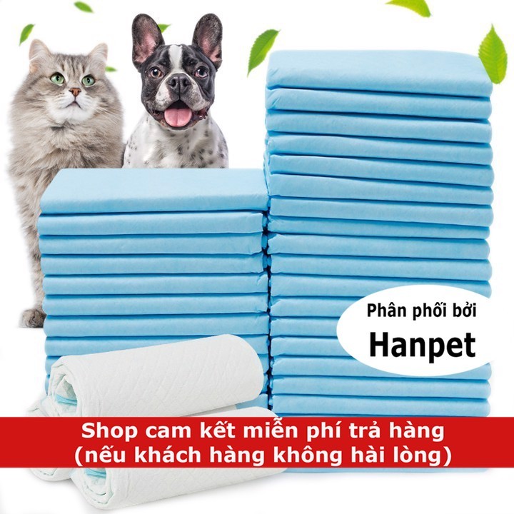 Lẻ 10 miếng- Miếng lót cho chó, mèo đi vệ sinh, tã giấy khay, lồng chuồng thú cưng, siêu thấm hút (b