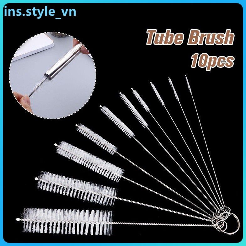 10pcs Straw Cleaner Brush Kit,baby Bottle Tube Pipe Cleaning Brush,household Cleaning Brush Set,kitc