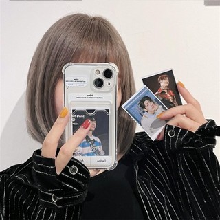 Ốp Điện Thoại iPhone Đựng Thẻ Mềm Ốp Lưng Điện Thoại Chống Rơi Cho iPhone 16 Promax 15 Promax 12 13 Mini 14plus 11 Pro Max X XS XR XS Max 7 8 plus Se2020 Ốp Chống Sốc Bốn Dây