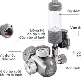 Van Co2 nhà week aqua cho bể thuỷ sinh