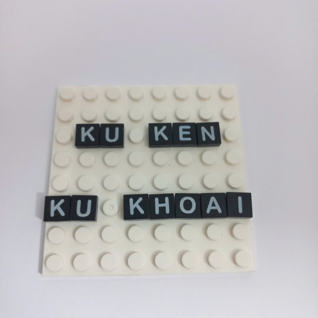 COMBO 2 Mảnh Phụ Kiện 1x1 In Chữ Số Chữ Cái A B C - Đồ Chơi Lắp Ráp Part MOC Tương Thích Part 3070