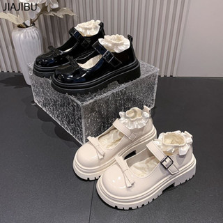 Size 34-46 Giày Nữ Cỡ Lớn 45 Giày Đi Học Màu Đen 44 Korean Fashion Platform Mary Jane Shoes 43 Giày Công Chúa Đế Mềm Mũi Tròn Chống Trượt 42 Giày Da Nhỏ Màu Be Phong Cách Anh Có Gót Dày Giày Lolita Đồng Phục JK Nhật Bản Versatile French Cosplay Doll Shoes