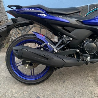 Ốp pô và chụp đích pô xe EXCITER 155 kiểu THÁI đích đen