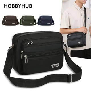 HOBBYHUB hình chữ nhật 4 dây kéo / 6 dây kéo Túi xách nam bằng Nylon