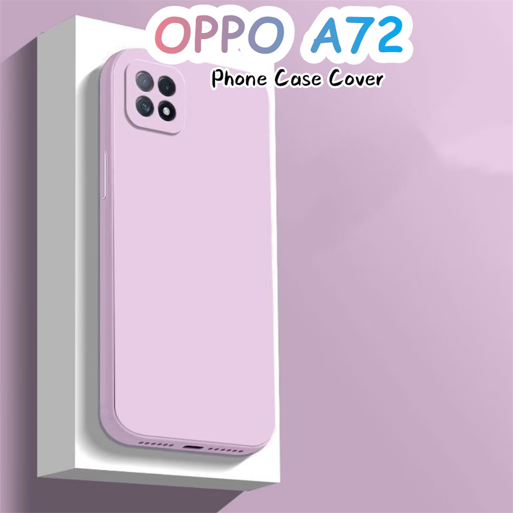 [Yoshida] Dành Cho OPPO A72 Ốp Lưng Silicon Full Ốp Lưng Điện Thoại Màu Trơn Cổ Điển Cảm Giác Cao Cấ