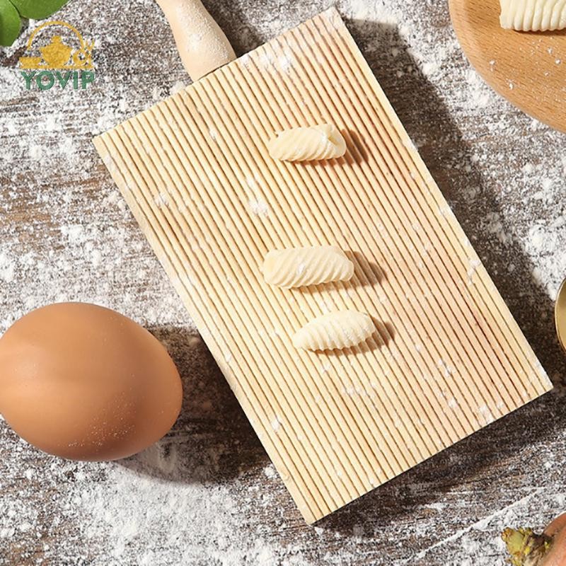 YOVIP Ý Fantes Gnocchi Board Gỗ Dụng Cụ Nướng Bánh Pasta Maker Professional VN