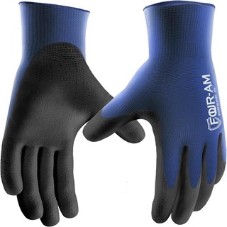 Một Cặp Găng Tay Làm Việc Phủ PU Siêu Mỏng, Vỏ Nylon Nhẹ Có Tay Cầm Tuyệt Vời Cho Lắp Ráp Làm Vườn Và Nhiệm Vụ Nhẹ