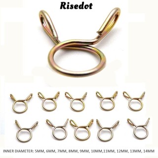 RISEDOT 10 Cái Kẹp Ống, Bộ 5-31MM Các Loại Bộ Kẹp Ống, Có Thể Điều Chỉnh Mạ Kẽm Cố Định Ống Lò Xo Vòng Ống Nước Xe Máy Xe Tay Ga