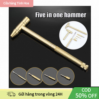 【COD】Búa Đồng Đa Năng Mini 6 Trong 1 Kèm Tua Vít Đầu Thay Thế Dụng Cụ Sửa Chữa Cầm Tay Nhỏ Gọn