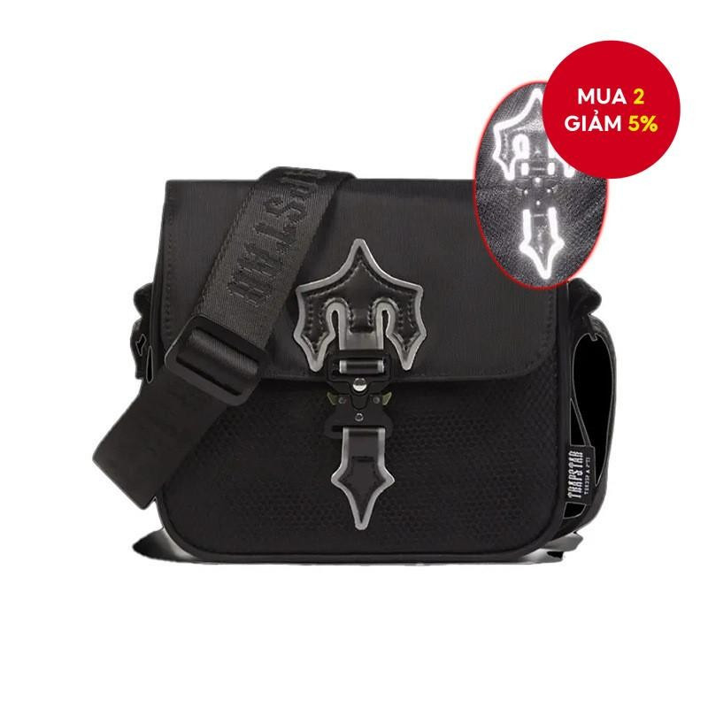Trapstar Nhãn phản quang Vải Nylon chống thấm nước Túi đeo vai Túi đeo chéo Túi học sinh ITNE