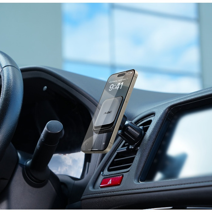 APPS2Car Giá đỡ điện thoại ô tô từ tính cho lỗ thông hơi 360° Xoay Gắn Xe Một Tay Hoạt Động Gps Clip