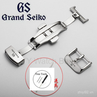  Khóa đồng hồ Grand Seiko cao cấp thay thế 10 12 14 16 18 20 22mm cho SBGA407 SBGA435 khóa bướm khóa chốt bằng thép không gỉ - Khóa unisex   