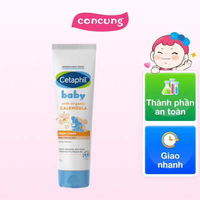 Kem làm dịu hăm tã Cetaphil Baby Diaper Cream Calendula 70g