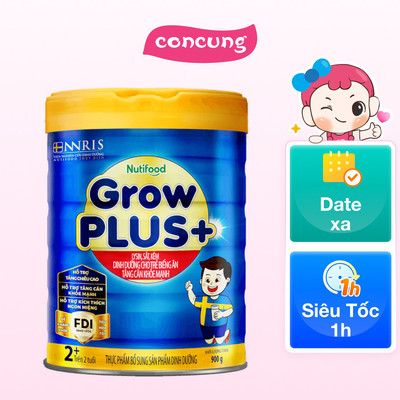 Sữa GrowPLUS+ Xanh 2+ tuổi, 900g