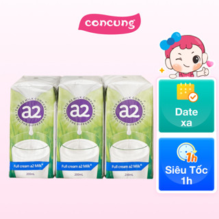 Sữa tươi tiệt trùng nguyên kem a2 Milk® 200ml (lốc 6 hộp)