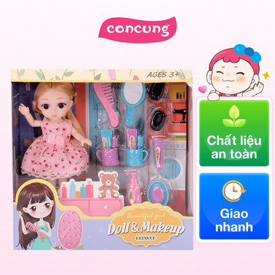 Bộ búp bê chuyên gia trang điểm 16pcs YN529809 C308 (Hồng)