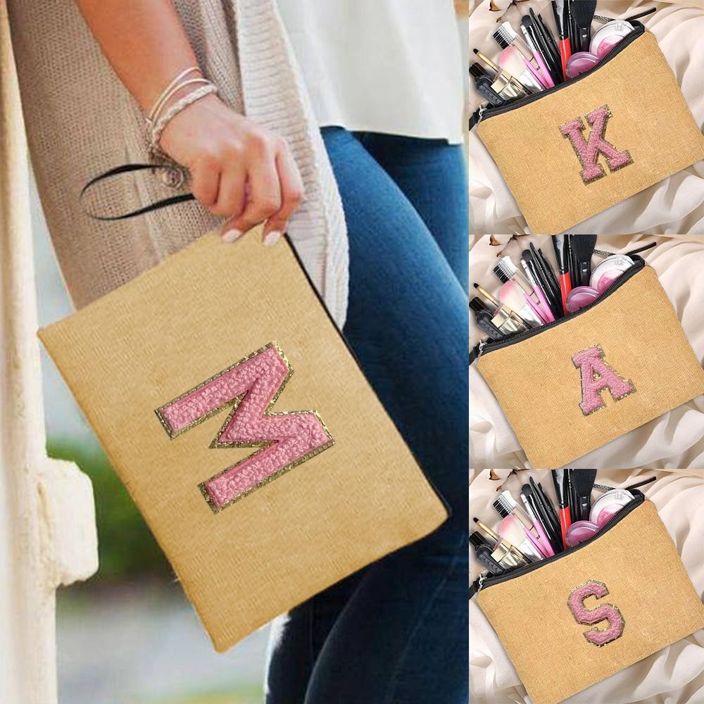 Makeup bag Imitation cotton embroidered cosmetic bag handheld vintage toiletry bag large capacity co