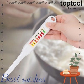 Máy đo độ mặn LED TOPTOOL, ABS, Máy kiểm tra độ mặn thực phẩm điện tử màu trắng bằng đồng, Máy đo độ mặn súp cầm tay Nhà bếp gia đình