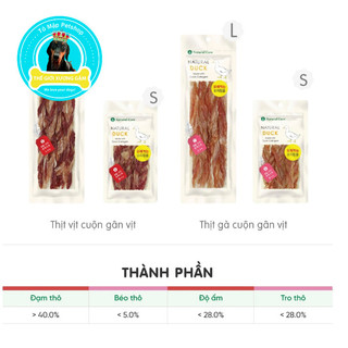 NATURAL CORE SNACK THỊT CUỘN GÂN VỊT CHO CHÓ