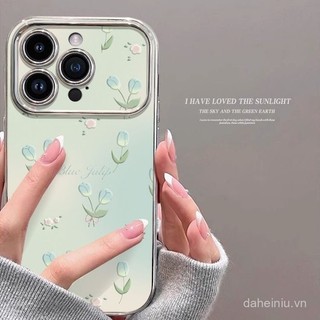 Ốp Điện Thoại Apple 15PRO Phong Cách Mới 14 / 13 Mạ Điện Cửa Sổ Mới 12 / 11 Smudge Tulip XS / XR Bao Gồm Tất Cả