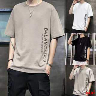 Mùa Hè 2020 Cổ Tròn ins Áo Thun Ngắn Tay Nam Phiên Bản Hàn Quốc Slim-Fit Áo Thun Mỏng Phong Cách Hợp Thời Trang Stu