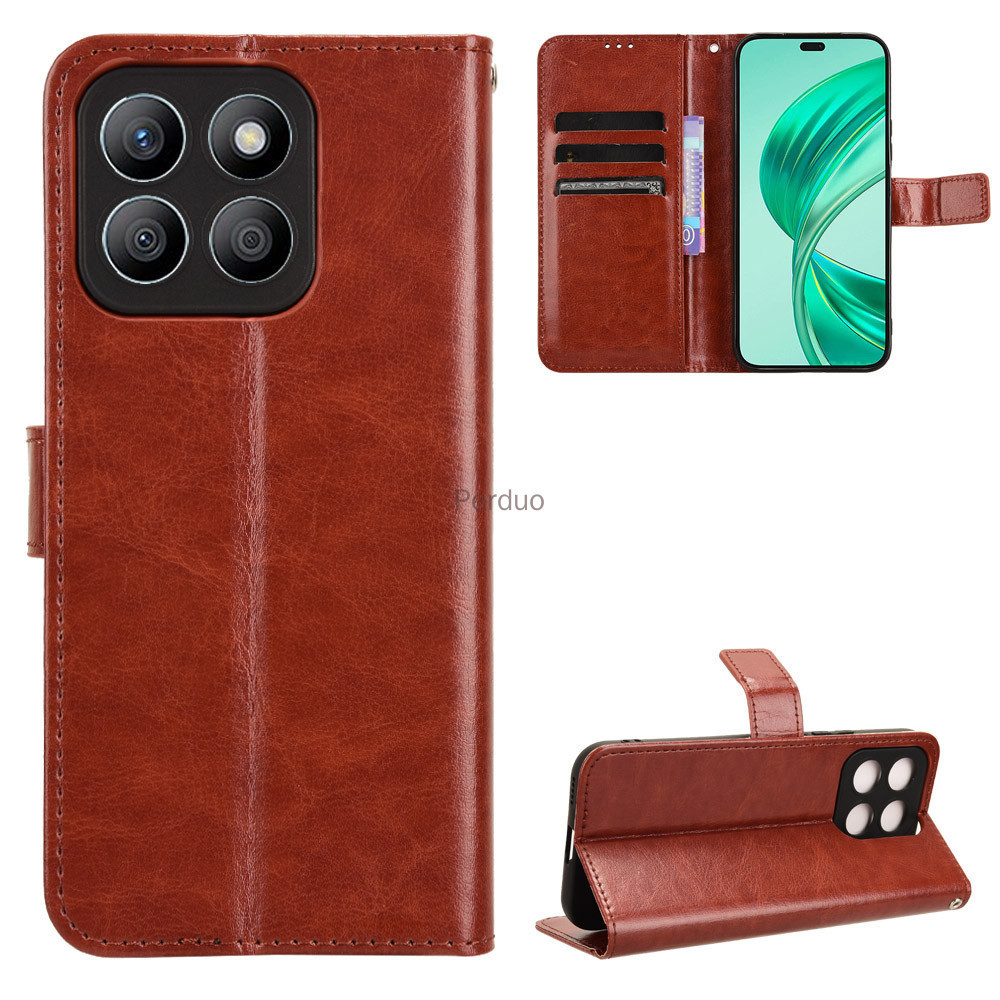 Dành Cho Honor X8b LLY-LX1 LLY-LX2 LLY-LX3 Ốp Lưng Ví Da PU Lật Ốp Lưng Cho Honor X8b Vỏ Điện Thoại