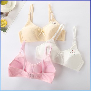 ⚡⚡Áo ngực bé gái COD 10-13 tuổi Chất cotton nguyên chất Nhẹ Áo ngực trẻ em Thời kỳ phát triển Áo vest nhỏ Thân thiện với da Thoáng khí Thoải mái Màu trơn Áo ngực tập cho trẻ em
