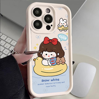 Ốp lưng cho OPPO A15 A16 A17 A18 A1K A3S A53 A54 A57 A58 A7 F11 họa tiết trắng tuyết Bảo hiểm toàn bộ ống kính Vỏ điện thoại tpu chống rơi