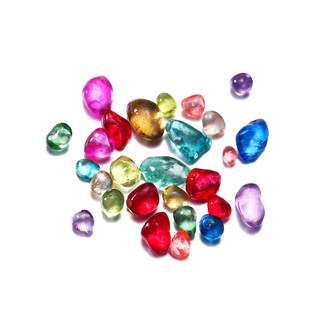  St. kunkka 3 ~ 8mm Kính Lớn Đá Nghiền Trong Suốt Hạt Đá 20g Màu Không Đều Cho DIY Vòng Cổ Vòng Tay Móng Vuốt Mèo Mặt Dây Chuyền 