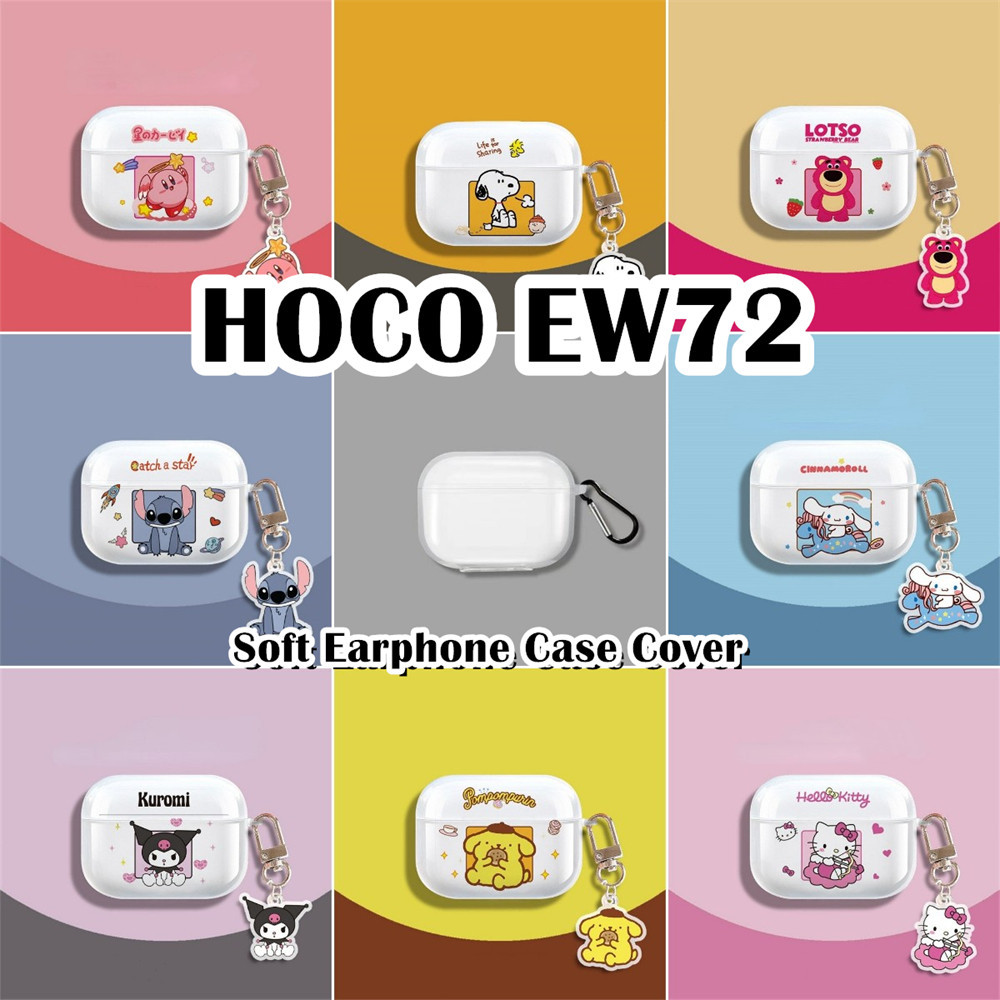 [Giảm giá] Dành cho vỏ HOCO EW72 Vỏ tai nghe Vỏ silicon mềm trong suốt hoạt hình