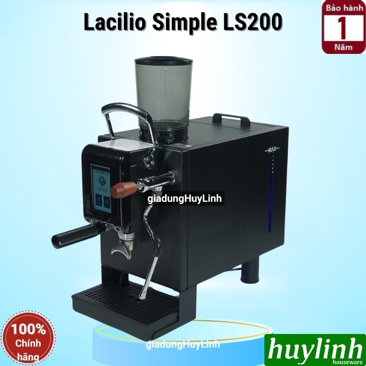 Máy pha cà phê Lacilio Simple LS200 - tích hợp máy xay - 200 ly/ngày - phù hợp cho quán