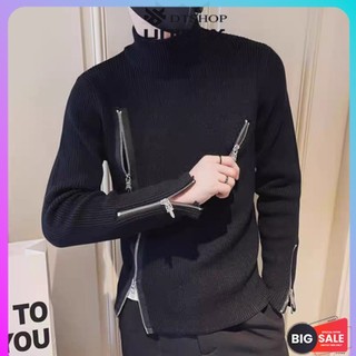 Áo len 4 khóa ❤ áo sweter chất len dày dặn dáng rộng nam nữ