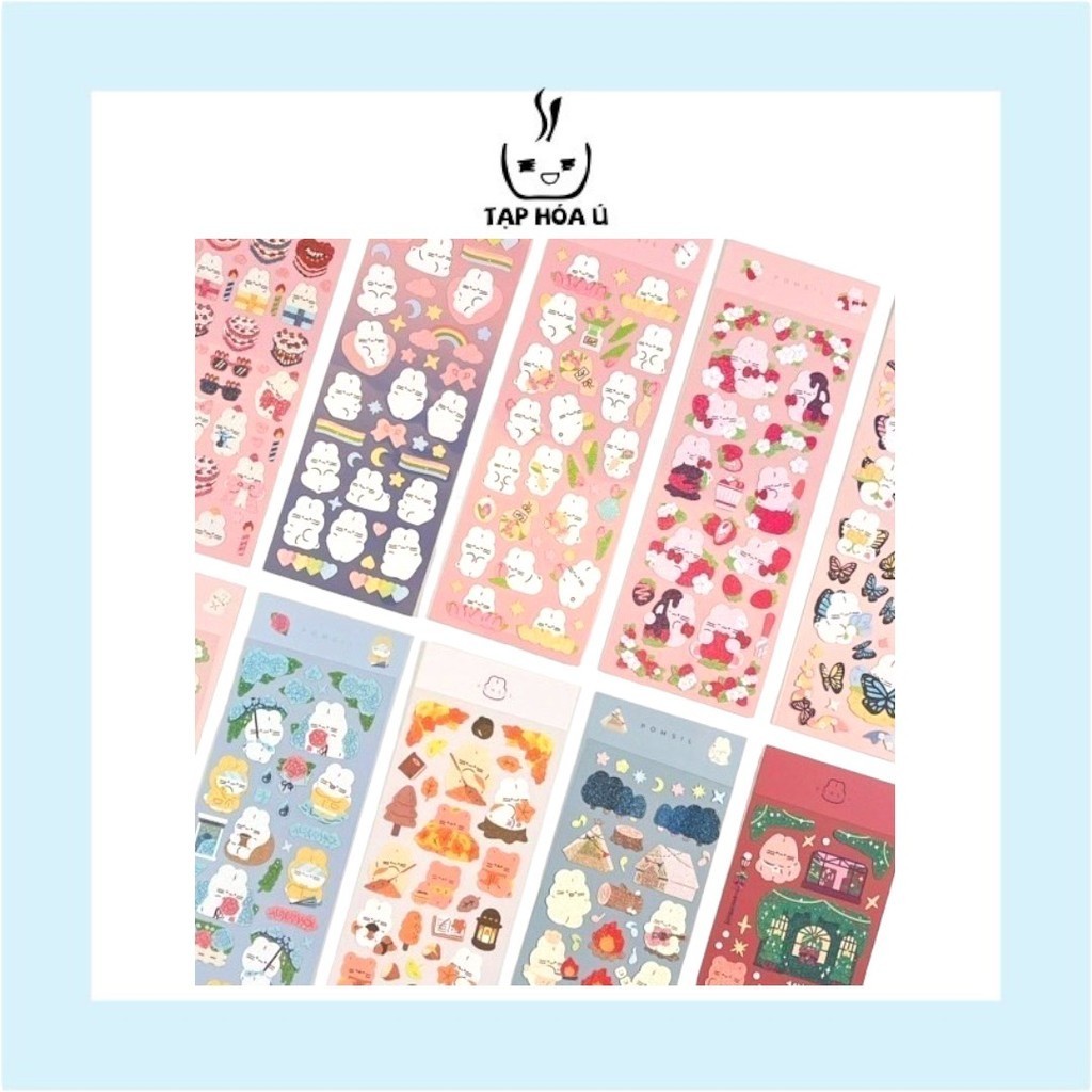 [RẺ VÔ ĐỊCH] STICKER 81 - POMSIL - HÌNH DÁN NHIỀU MÀU SẮC VÀ ĐA DẠNG CHỦ ĐỀ DÙNG ĐỂ TRANG TRÍ NOTEBO