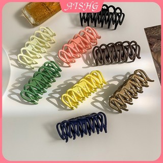 AISHG Pháp Phong Cách Tối Giản Kẹp Tóc Acrylic Mờ Hàng Rào Hình Kẹp Tóc Phụ Kiện Tóc Thời Trang