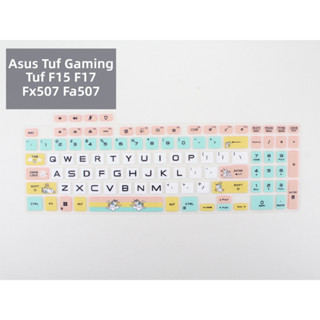  For ASUS Tuf Dash F17 F15 Keyboard Cover ASUS A15 Gaming Keyboard Protector Cover F15 FX517 FX517Z F17 FX707 A15 FA507 A17 FA707 FA707R 15.6 17.3 inch Silicone Keyboard Skin VGVF 