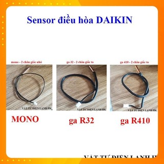  Sensor cảm biến điều hoà máy lạnh Daikin Senso đầu đồng 2 chân giắc to nhỏ mono r32 r410 xịn 